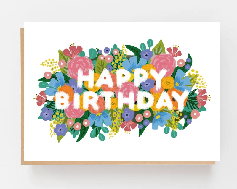 Happy Birthday Landscape Card – buy online or call 0141 261 9063